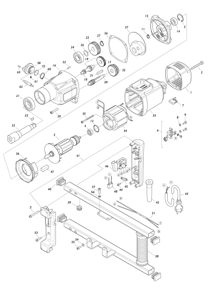 Makita Ersatzteile Rührgerät UT1401