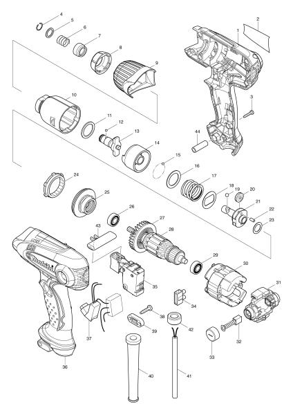 Makita Ersatzteile Schlagschrauber TD0101F