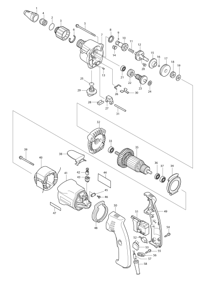 Makita Ersatzteile Schnellbauschrauber 6807