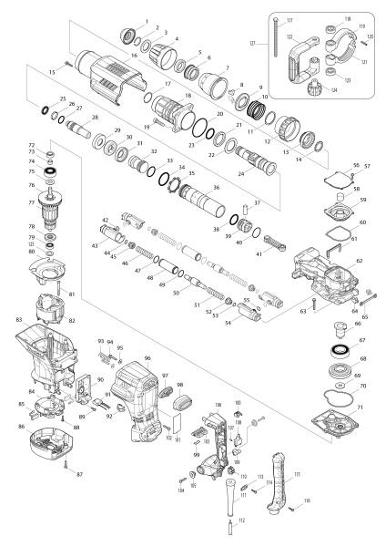 Makita Ersatzteile Stemmhammer HM1213C