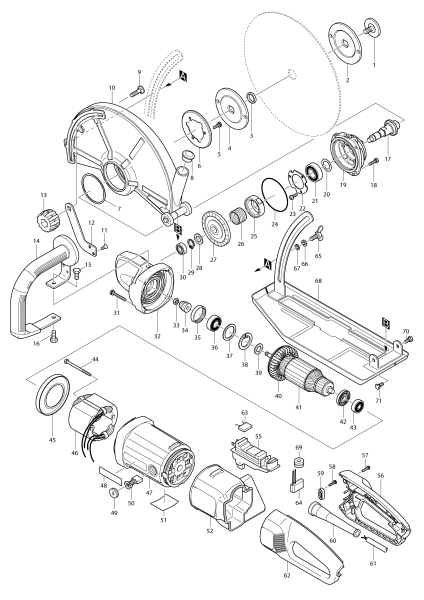 Makita Ersatzteile Winkelschneider 4112HS
