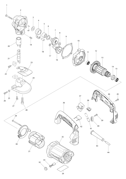 Makita Ersatzteile Blechschere JS3201
