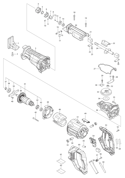 Makita Ersatzteile Reciprosäge JR3051T