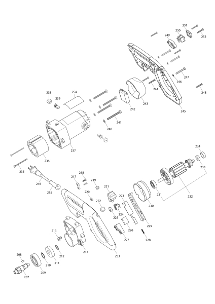 Makita Ersatzteile Kapp- und Gehrungssäge LS0815FL
