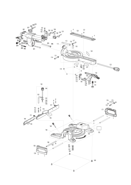 Makita Ersatzteile Kapp- und Gehrungssäge LS1110F