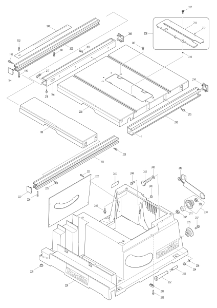 Makita Ersatzteile Tischkreissäge 2704N