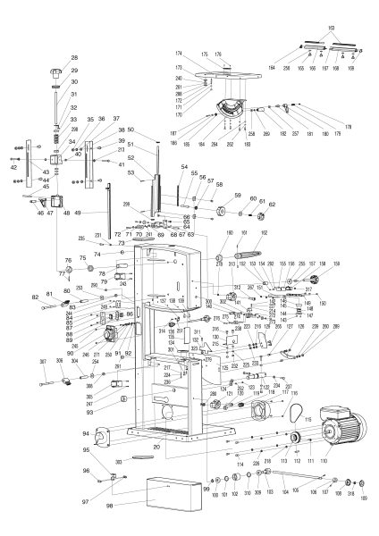 Makita Ersatzteile Bandsäge LB1200F