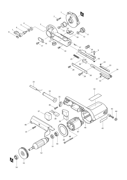 Makita Ersatzteile Bandfeile 9032