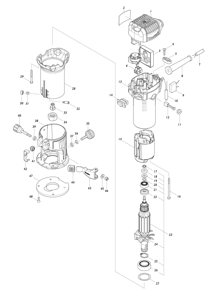 Makita Ersatzteile Multifunktionsfräse RT0702C