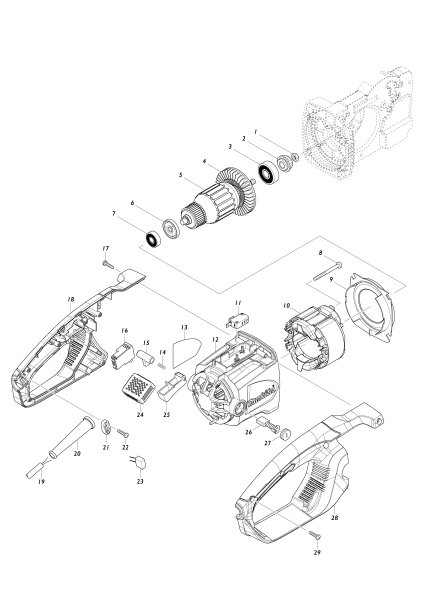 Makita Ersatzteile Elektro-Kettensäge UC4551A