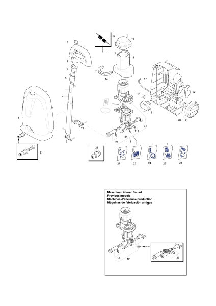 Makita Ersatzteile Elektro-Hochdruckreiniger HW102