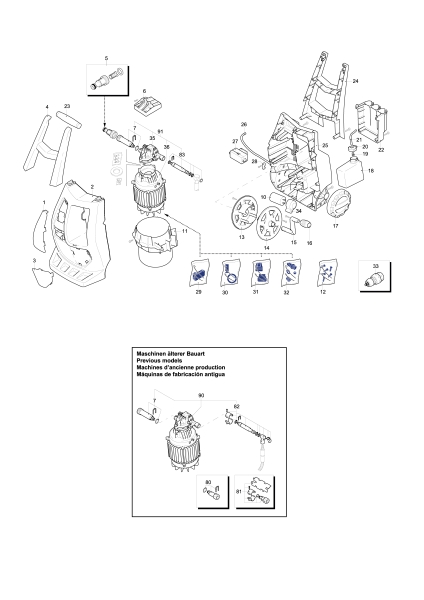 Makita Ersatzteile Elektro-Hochdruckreiniger HW132
