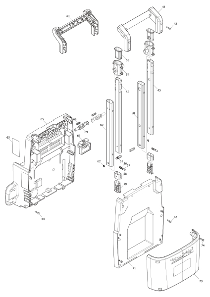 Makita Ersatzteile Akku-Hochdruckreiniger HW001G