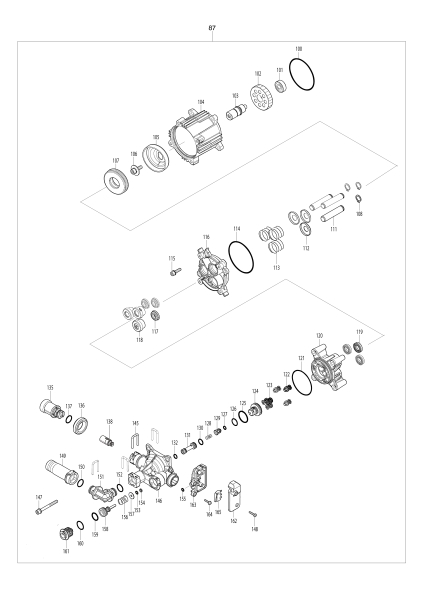 Makita Ersatzteile Akku-Hochdruckreiniger HW001G