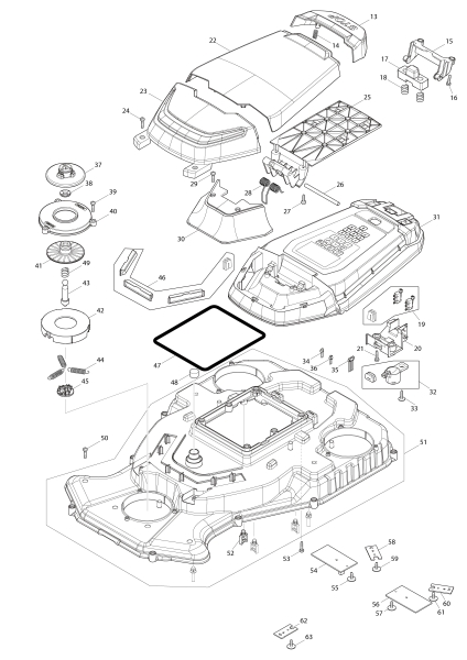 Makita Ersatzteile Mähroboter RM350D