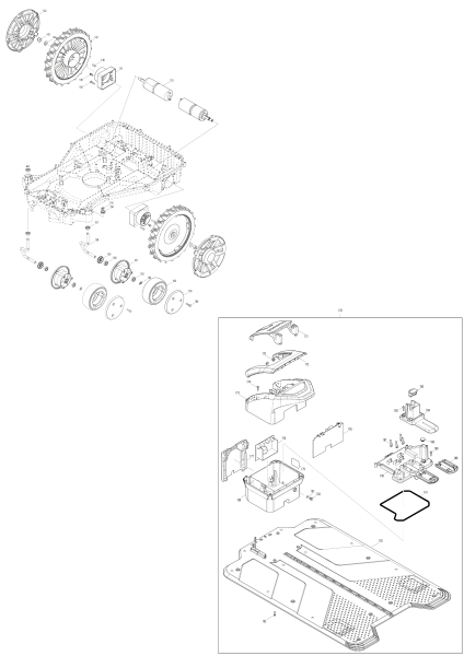 Makita Ersatzteile Mähroboter RM350D