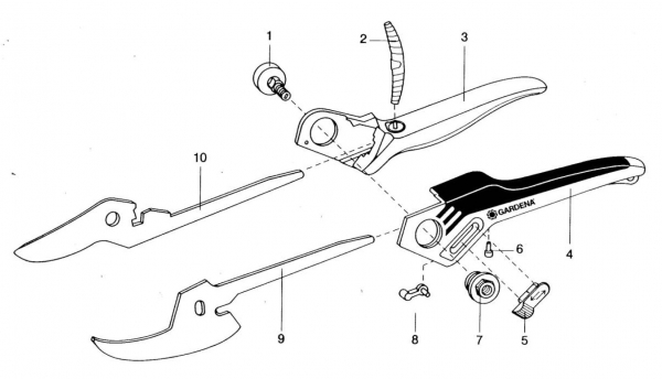 Ersatzteile GARDENA Gartenschere 190 S 601