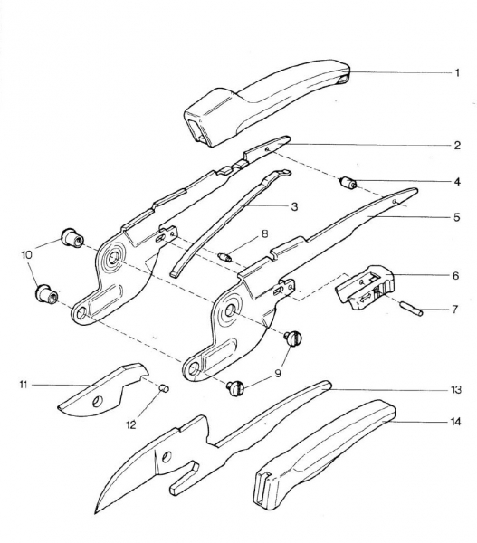 Ersatzteile GARDENA Universalschere 351