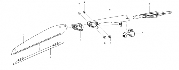 Ersatzteile GARDENA combisystem Gartensägen 300 PP 8737