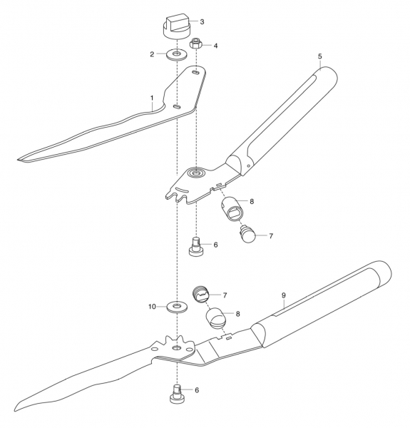 Ersatzteile GARDENA Getriebe-Heckenschere 540 389