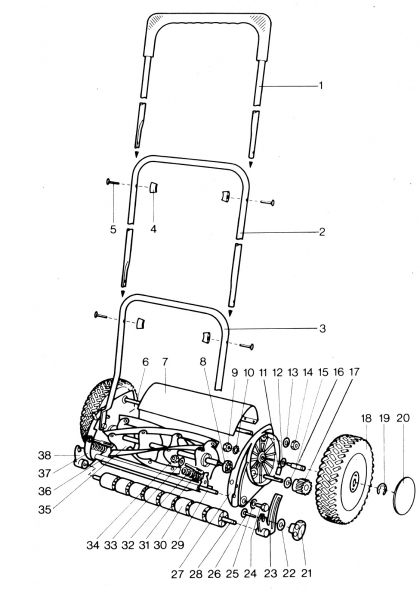 GARDENA Ersatzteile Handrasenmäher 330 SL 2470