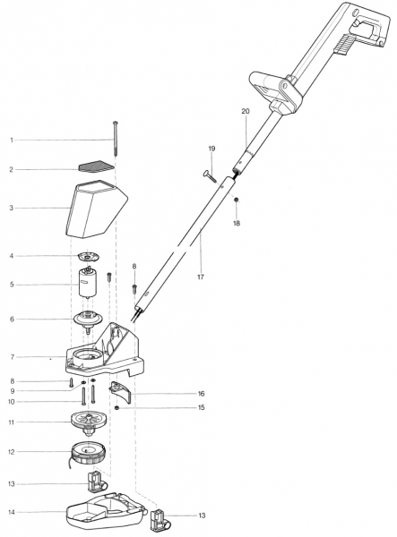 Ersatzteile GARDENA V12 Trimmer TL 18 2170/2262