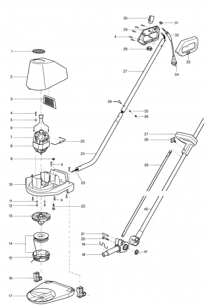 Ersatzteile GARDENA Turbotrimmer 300 2400