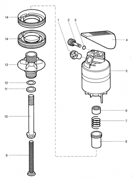 Ersatzteile GARDENA Turbinenregner mit Spike 831