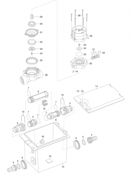 Ersatzteile GARDENA Bewässerungsventil V1 1252