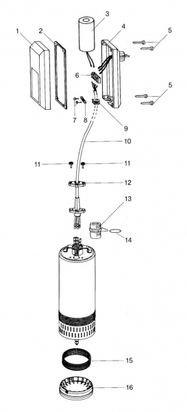 Ersatzteile GARDENA Tauch- Druckpumpe 4000/6 Inox 1478