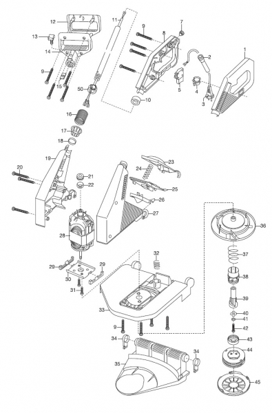 Ersatzteile GARDENA Turbotrimmer 450 Duo L 2565