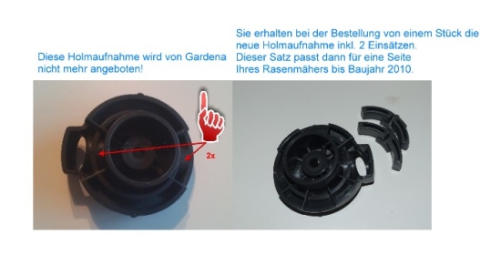 GARDENA Ersatzteile Holmaufnahme bis Baujahr 2010