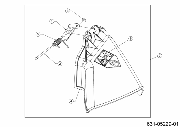 Ersatzteile MTD Rasentraktor Smart RF 125 Typ: 13B776KF600 (2021) Deflektor 