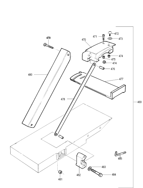 DEWALT Ersatzteile HOBEL-SPANNTIEFEN DW733S Typ: 2 QS