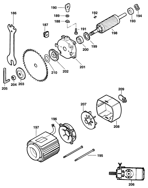 DEWALT Ersatzteile RADIALARMSÄGE DW720 Typ: 1 - US XJ