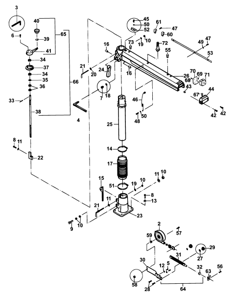 DEWALT Ersatzteile RADIALARMSÄGE DW729 Typ: 1 DE