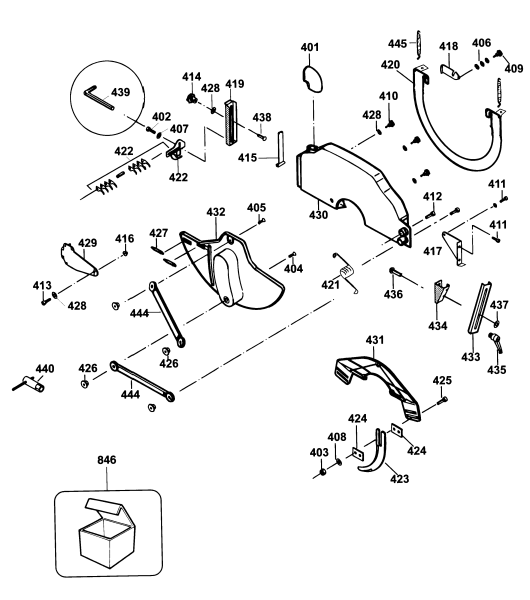 DEWALT Ersatzteile RADIALARMSÄGE DW729 Typ: 1 DE