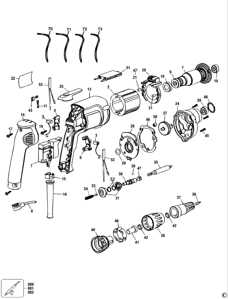 DEWALT Ersatzteile SCHRAUBENDREHER DW274K Typ: 1 QS