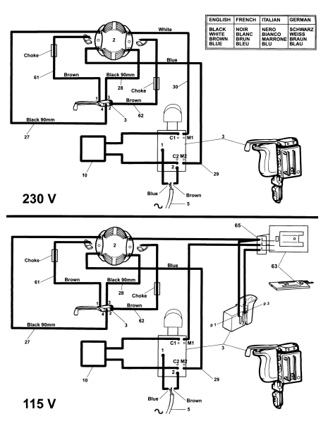 DEWALT Ersatzteile BOHRER BM19E Typ: 1 DE