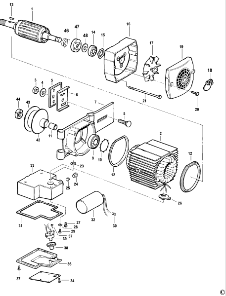 DEWALT Ersatzteile TISCH SAGEN DW740 Typ: 2 XJ