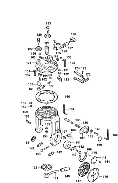 DEWALT Ersatzteile RADIALARMSÄGE DW725 Typ: 2 XJ