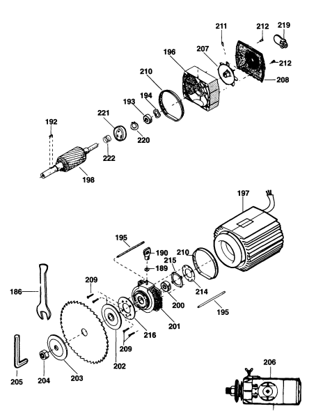 DEWALT Ersatzteile RADIALARMSÄGE DW725 Typ: 2 XJ