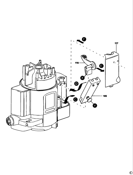 DEWALT Ersatzteile FRÄSMASCHINE DW626 Typ: 1 QS