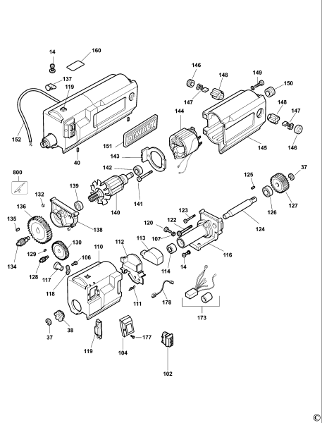 DEWALT Ersatzteile HOBEL-SPANNTIEFEN DW733 Typ: 1 DE