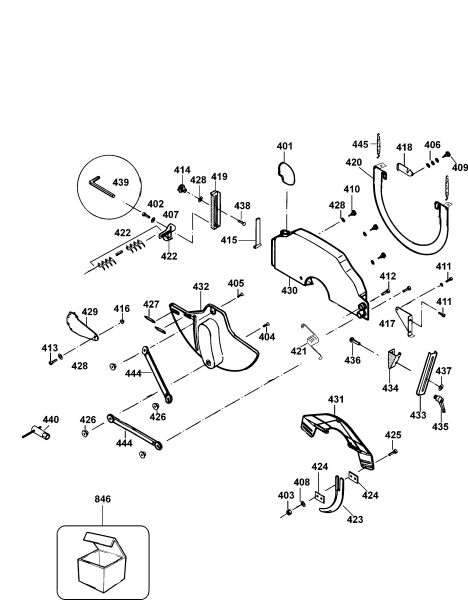 DEWALT Ersatzteile RADIALARMSÄGE DW729 Typ: 2 QS
