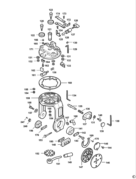 DEWALT Ersatzteile RADIALARMSÄGE DW720K Typ: 3 DE