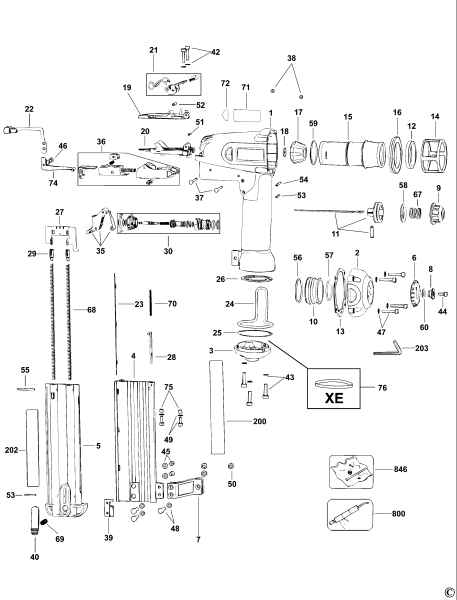 DEWALT Ersatzteile 50MM STAUCHKOPF NAGLER D51238K Typ: 1 QS