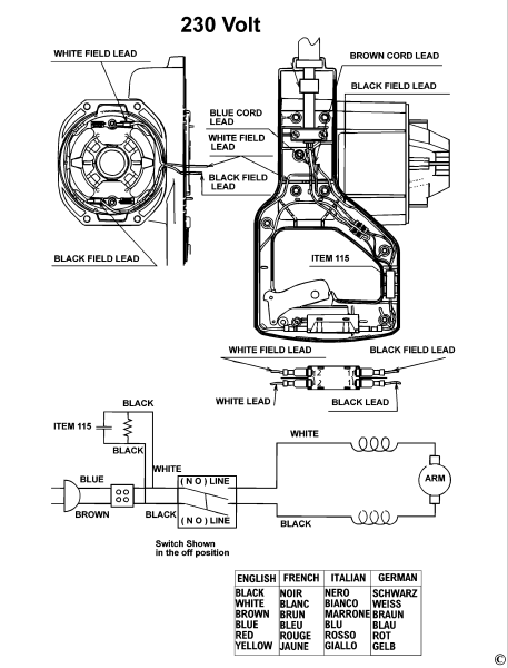 DEWALT Ersatzteile GEHRUNGSSÄGE DW705 Typ: 4 XW