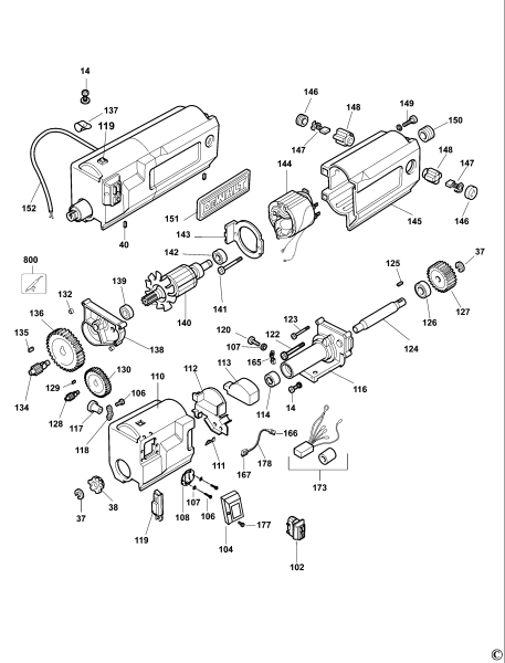 DEWALT Ersatzteile HOBEL-SPANNTIEFEN DW733 Typ: 1A QS