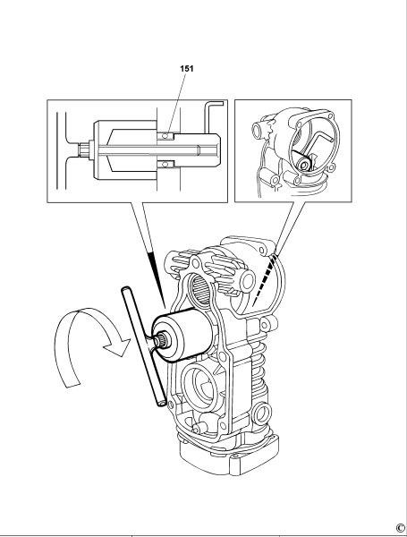 DEWALT Ersatzteile DREHHAMMER D25500K Typ: 1 QS